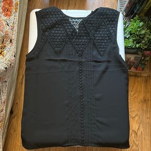 BLACK LACE WORK TOP FROM EXPRESS